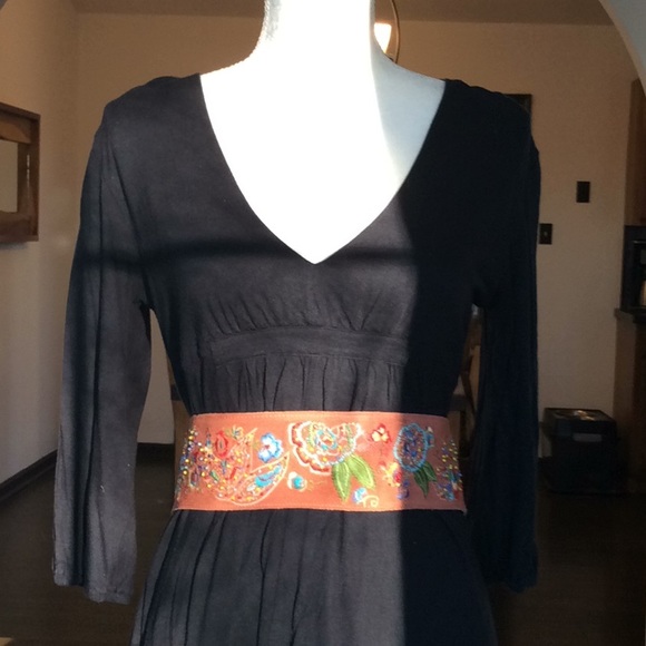 J. Jill Accessories - J Jill beaded and embroidered suede belt